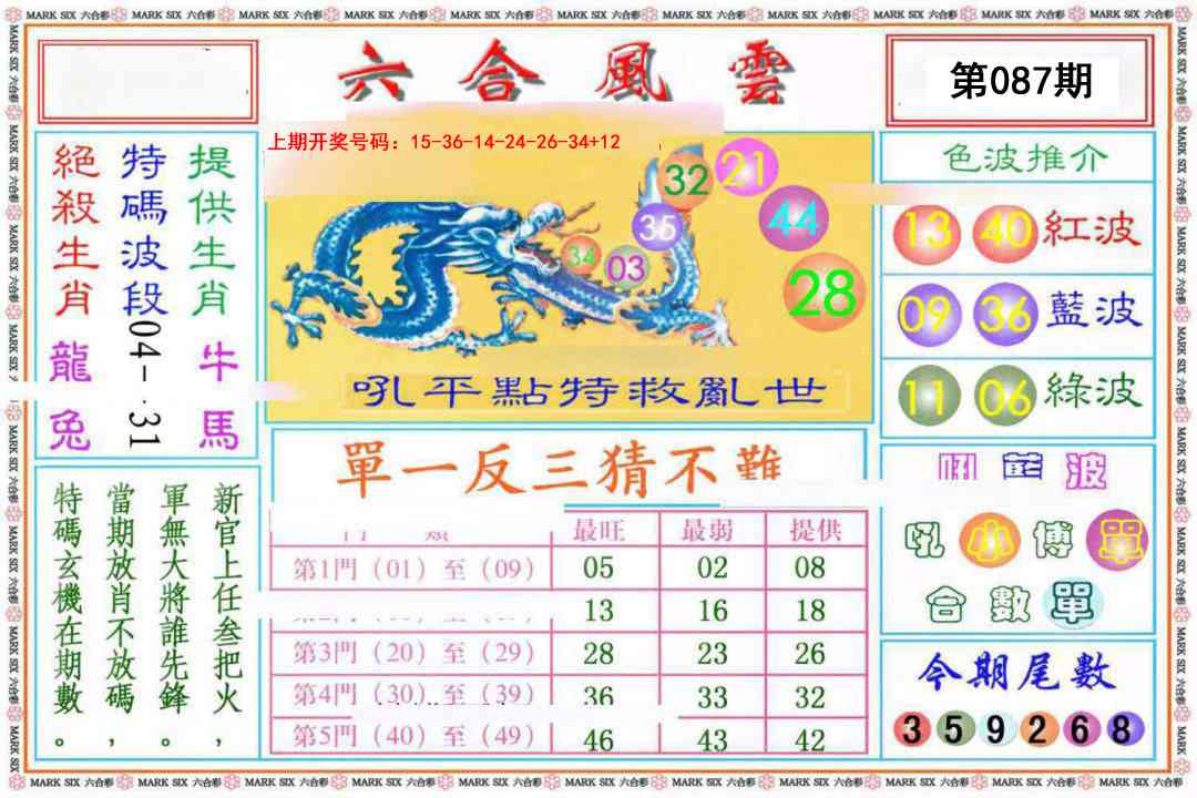 087期六合风云《另版》[图]